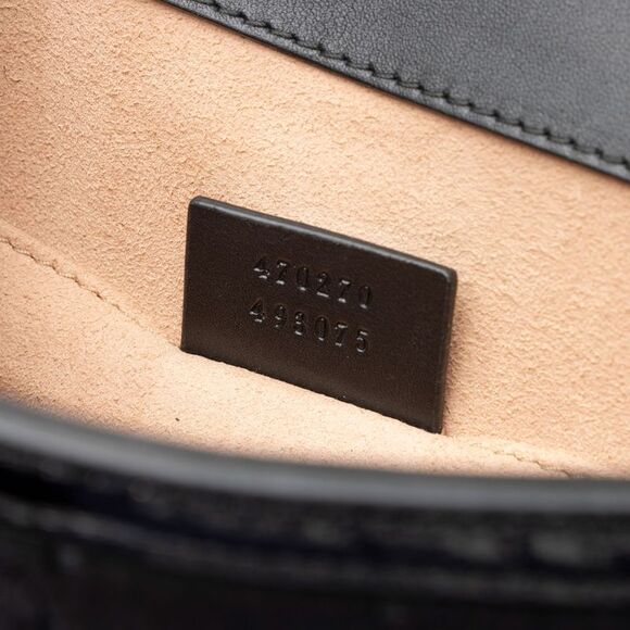 Gucci GG Velvet Web Sylvie Mini Top Handle - Picture 6 of 14